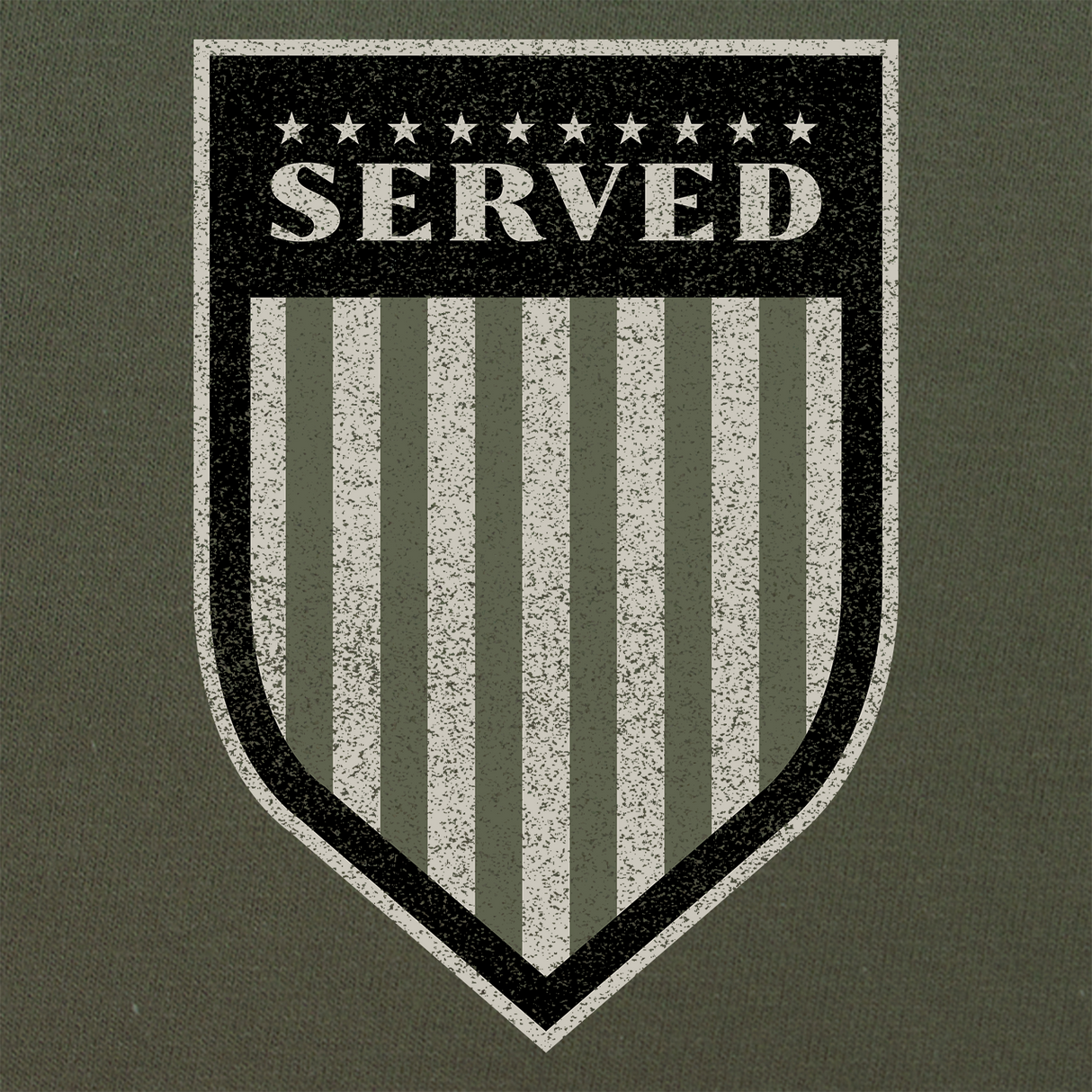 Served Shield Drab Hoodie