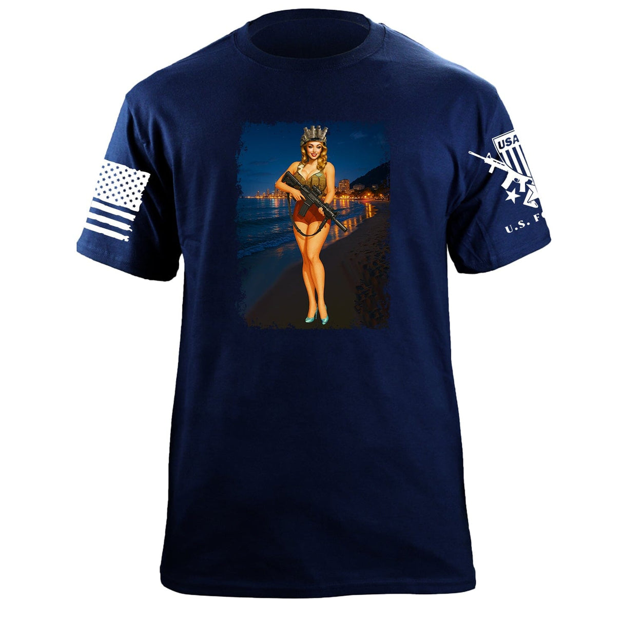 Sidney Pinup T-Shirt Shirts 87368-S-NAVY