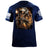 Blue Collar Skeleton T-Shirt Shirts 88139-S-NAVY