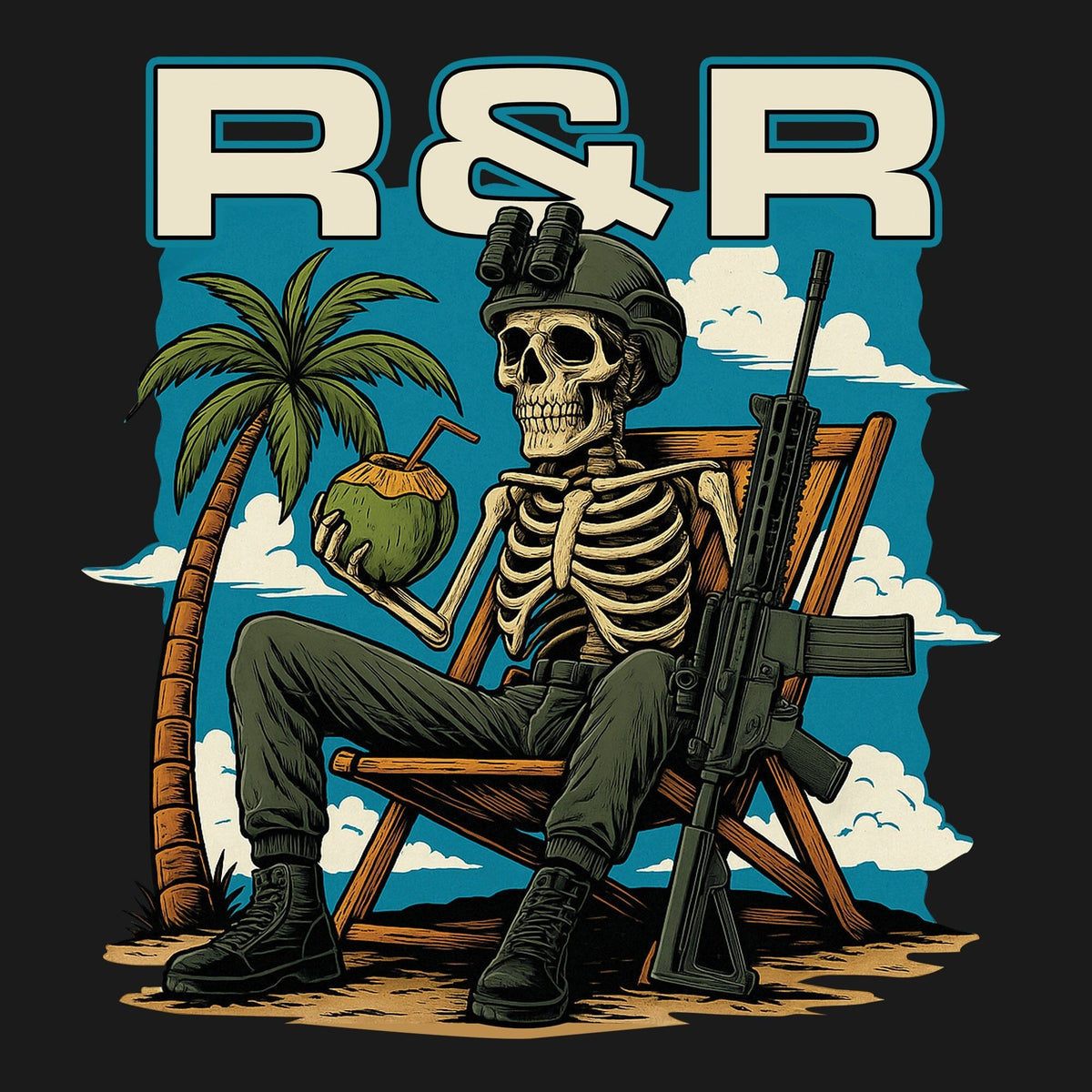 Skeleton Operator R7R Hoodie Hoodies 