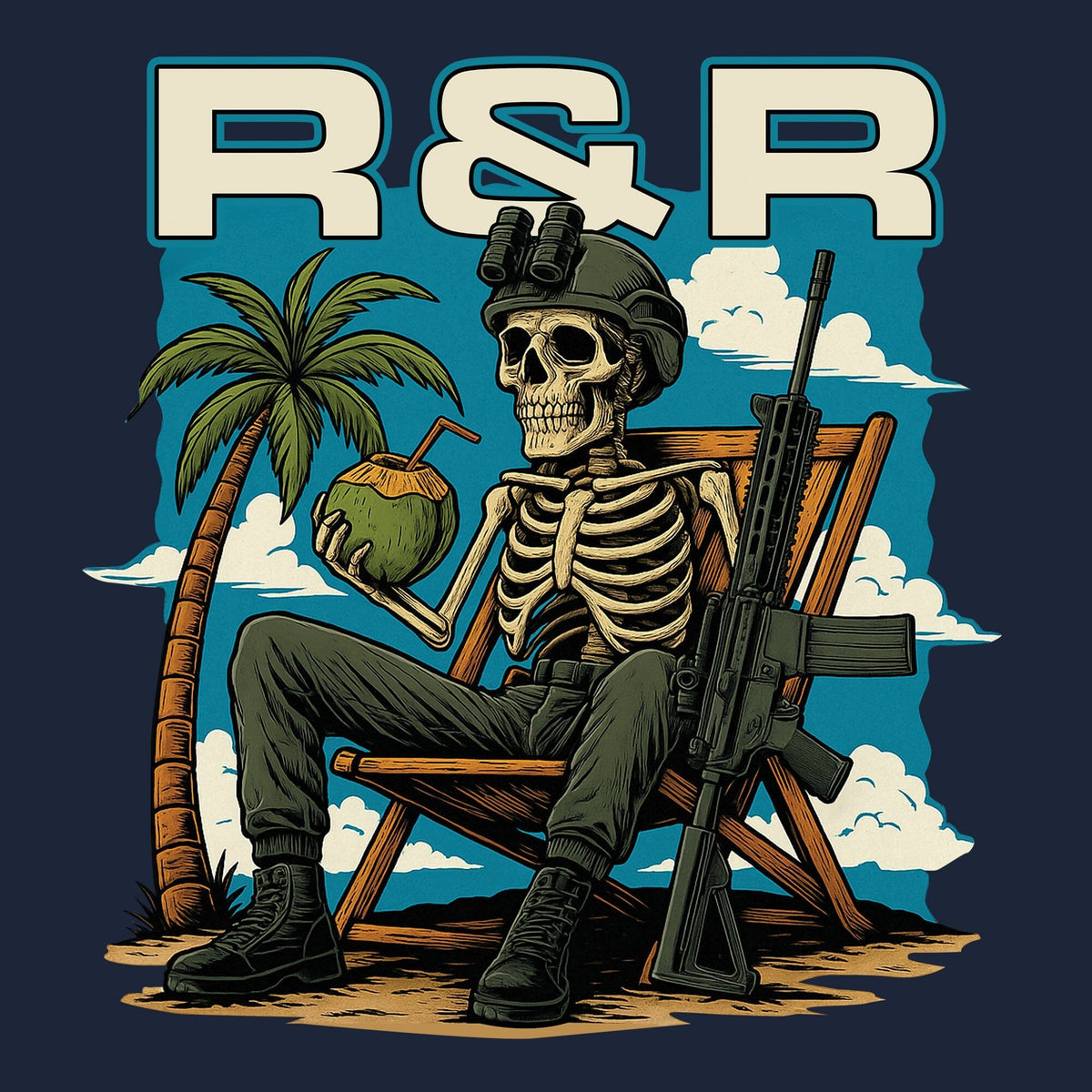 Skeleton Operator R7R Hoodie Hoodies 