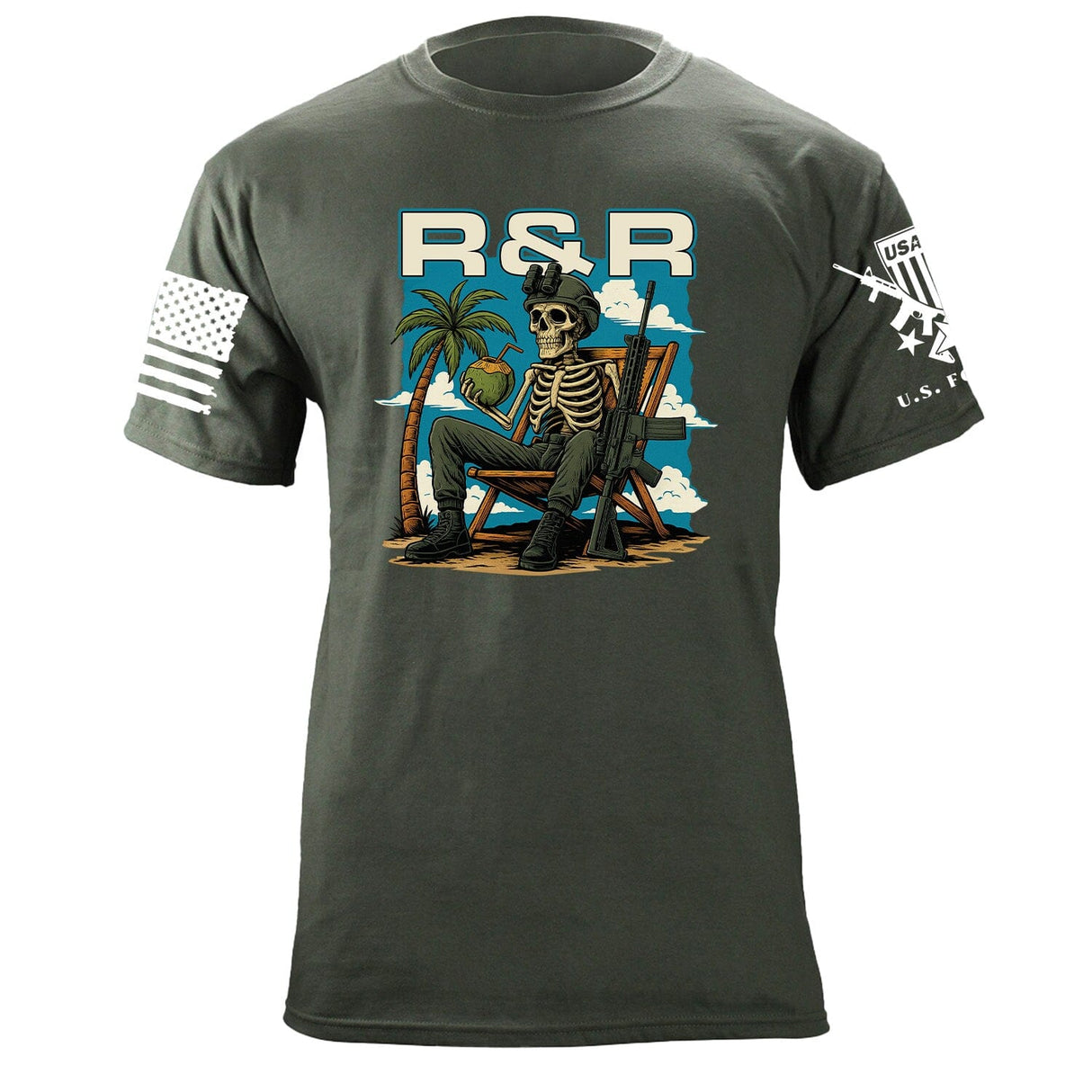 Skeleton Operator R7R T-Shirt Shirts 86428-S-MG