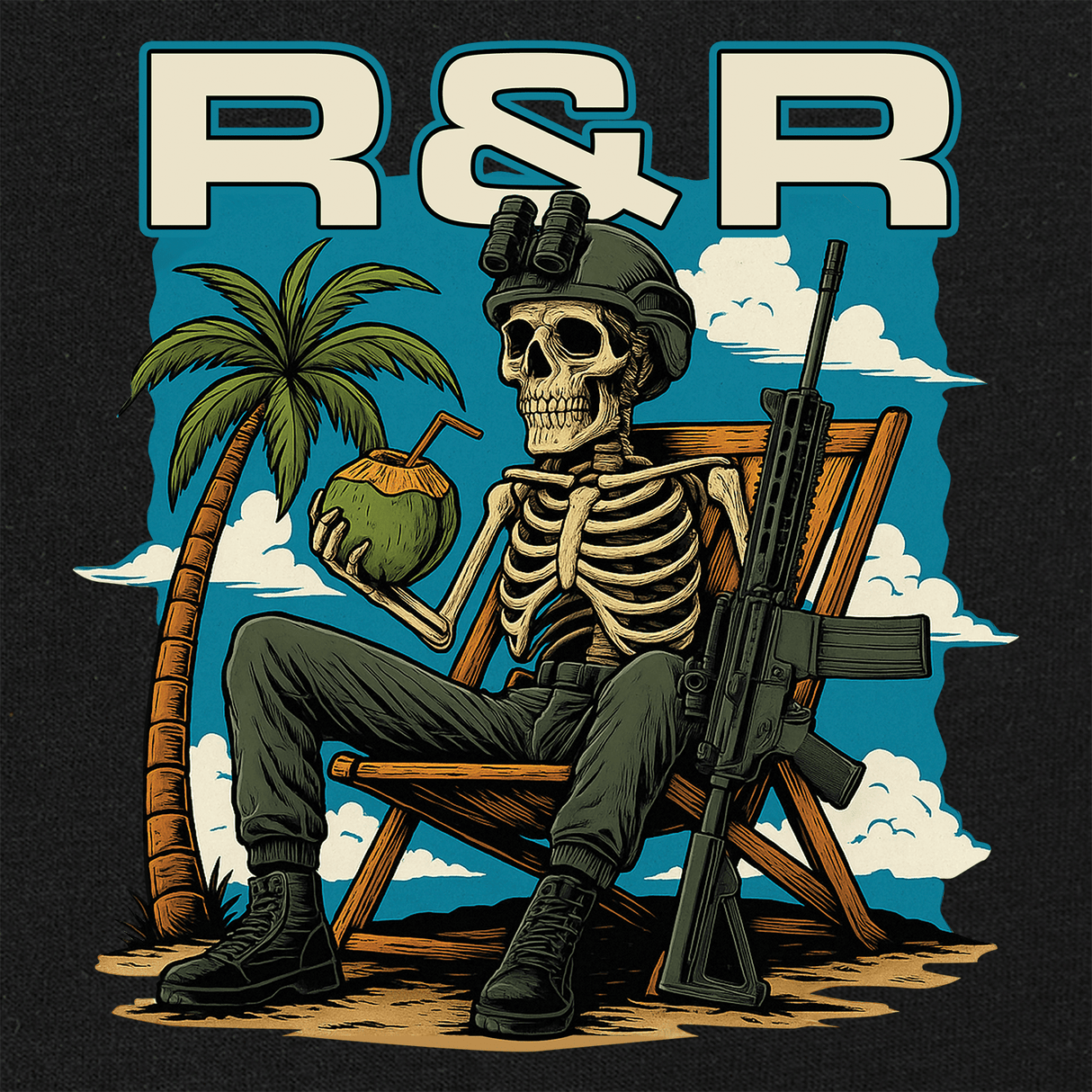 Skeleton Operator R7R T-Shirt Shirts 