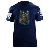 Skeleton M4 T-Shirt Shirts 87453-S-NAVY