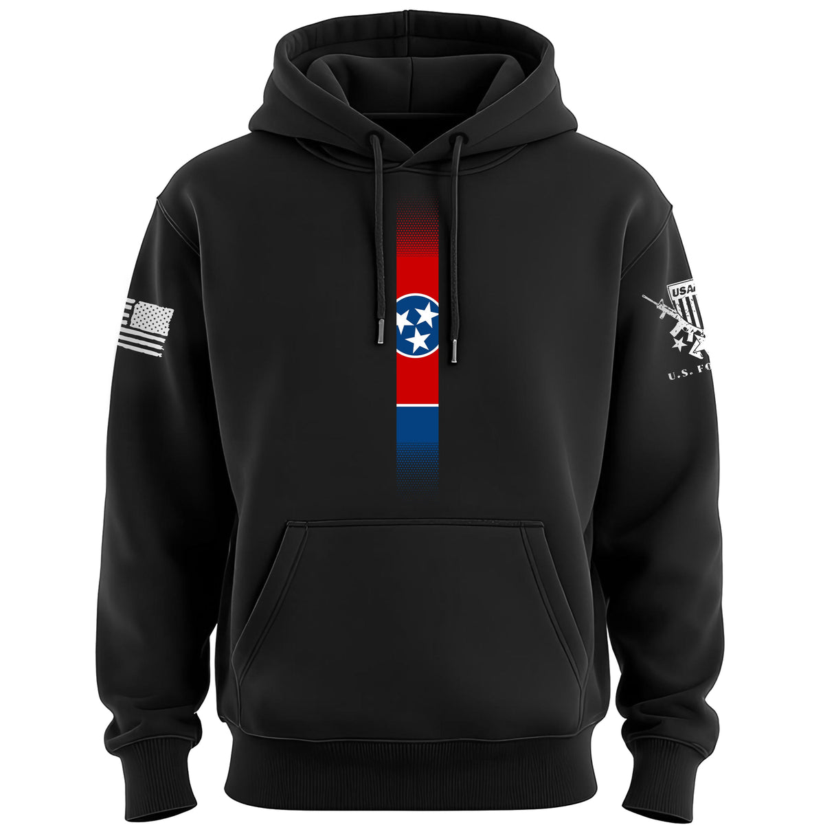 Skinny Tennessee Flag Vertical Hoodie