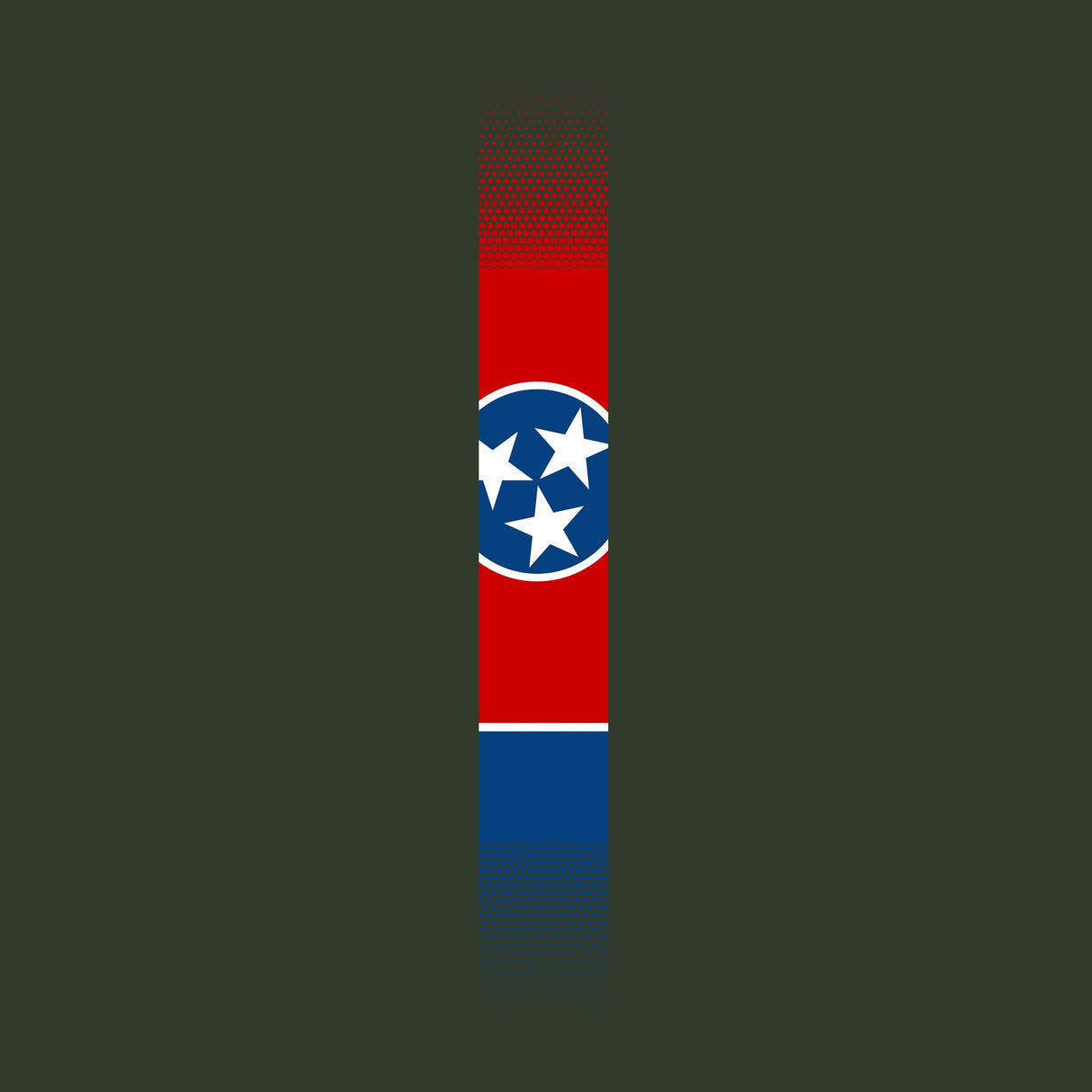 Skinny Tennessee Flag Vertical Hoodie