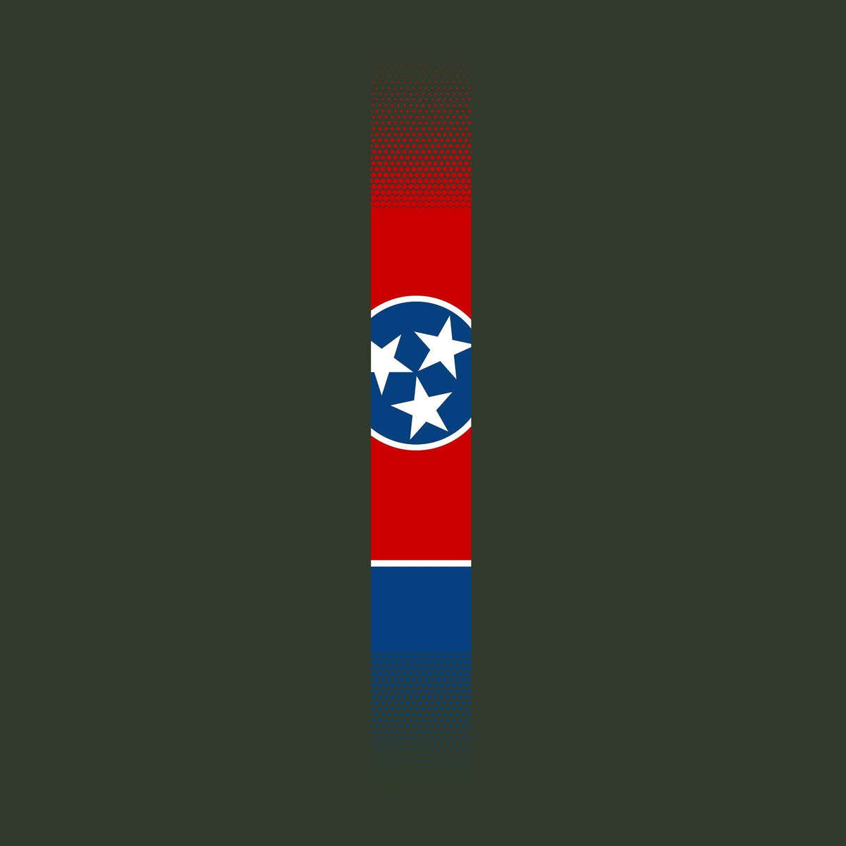 Skinny Tennessee Flag Vertical Hoodie Hoodies 