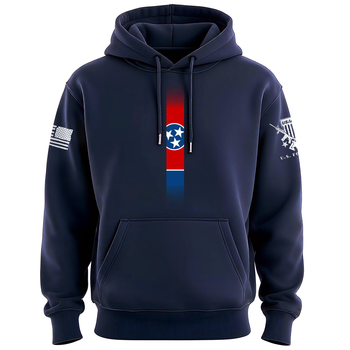 Skinny Tennessee Flag Vertical Hoodie