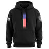 Skinny US Flag Vertical Hoodie