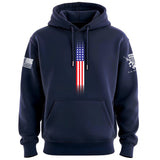 Skinny US Flag Vertical Hoodie