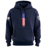 Skinny US Flag Vertical Hoodie