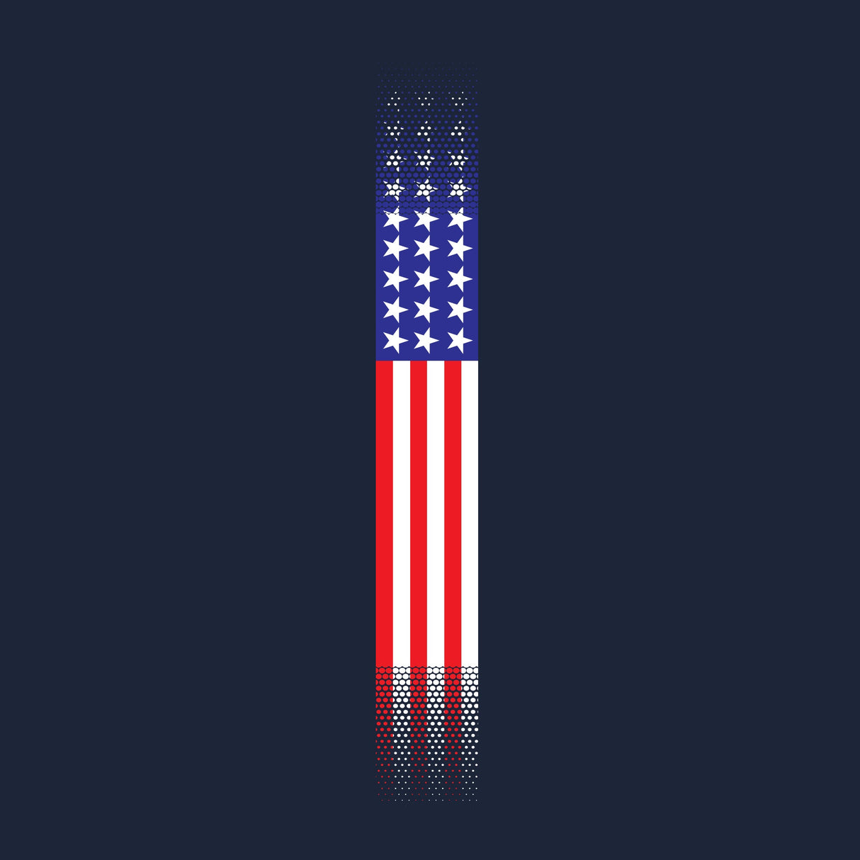 Skinny US Flag Vertical Hoodie