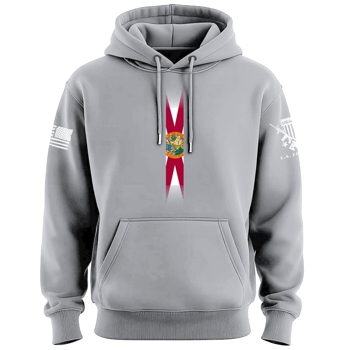 Skinny Vertical Florida Flag Hoodie Hoodies 100250-S-HG