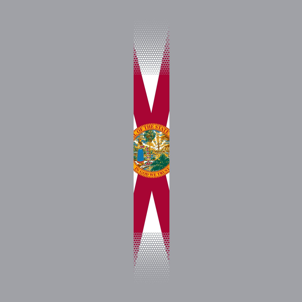 Skinny Vertical Florida Flag Hoodie Hoodies 