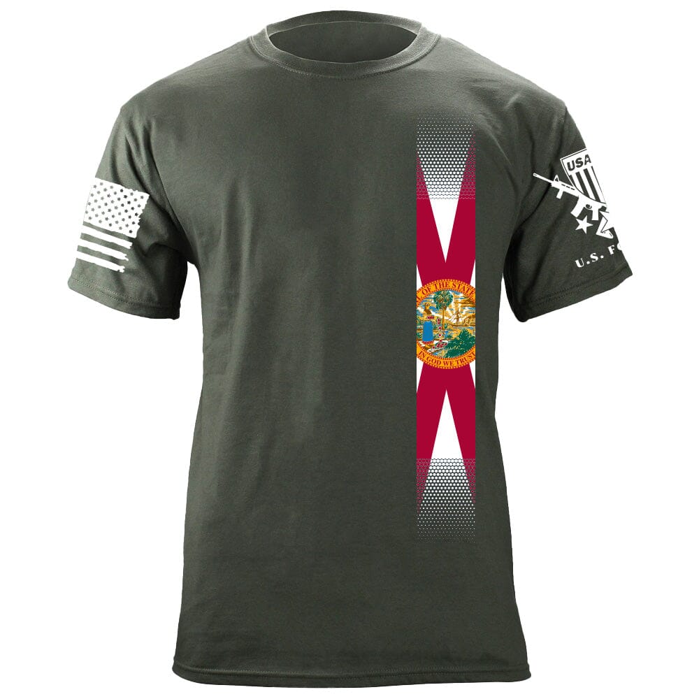 Skinny Vertical Florida Flag Tshirt