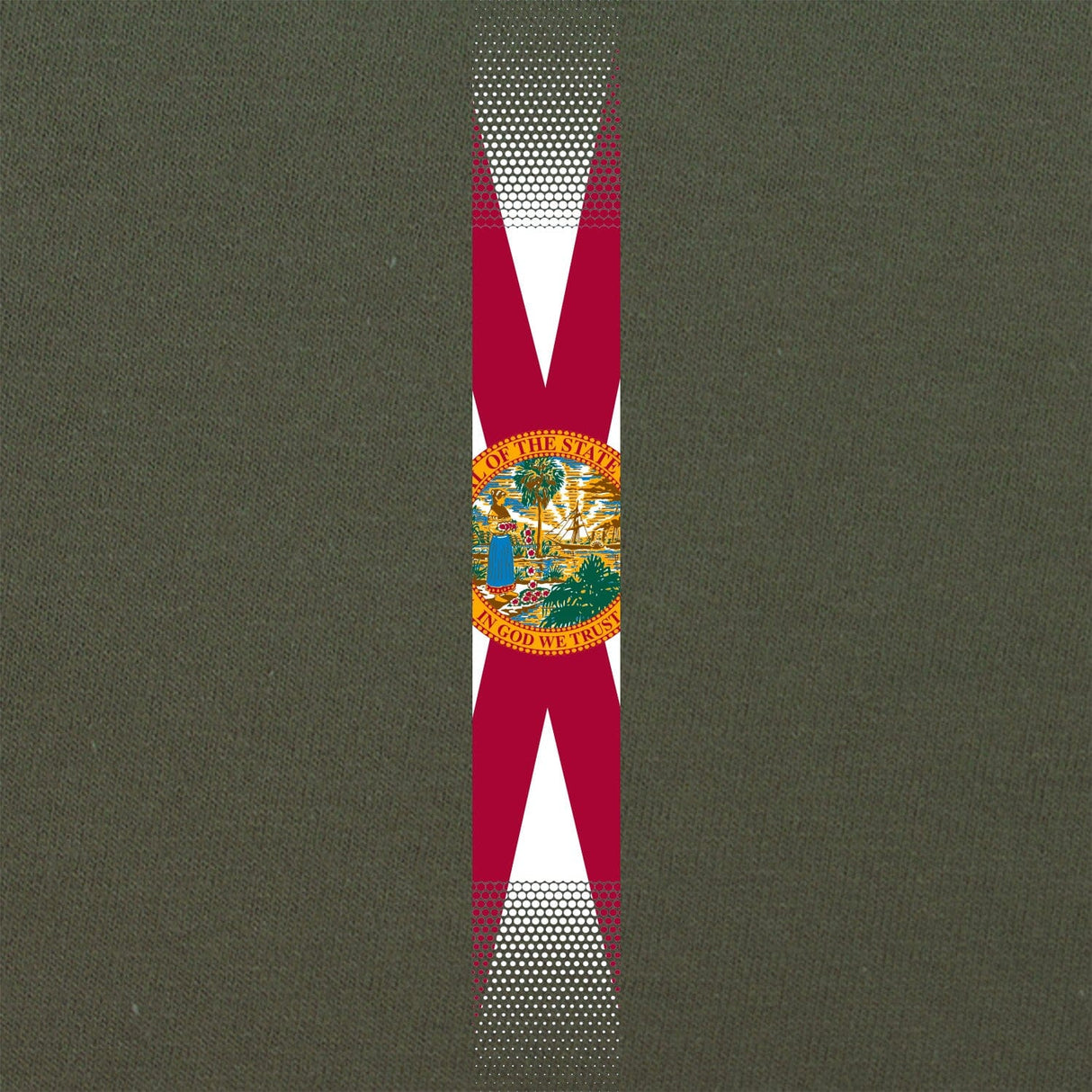 Skinny Vertical Florida Flag Tshirt Shirts 