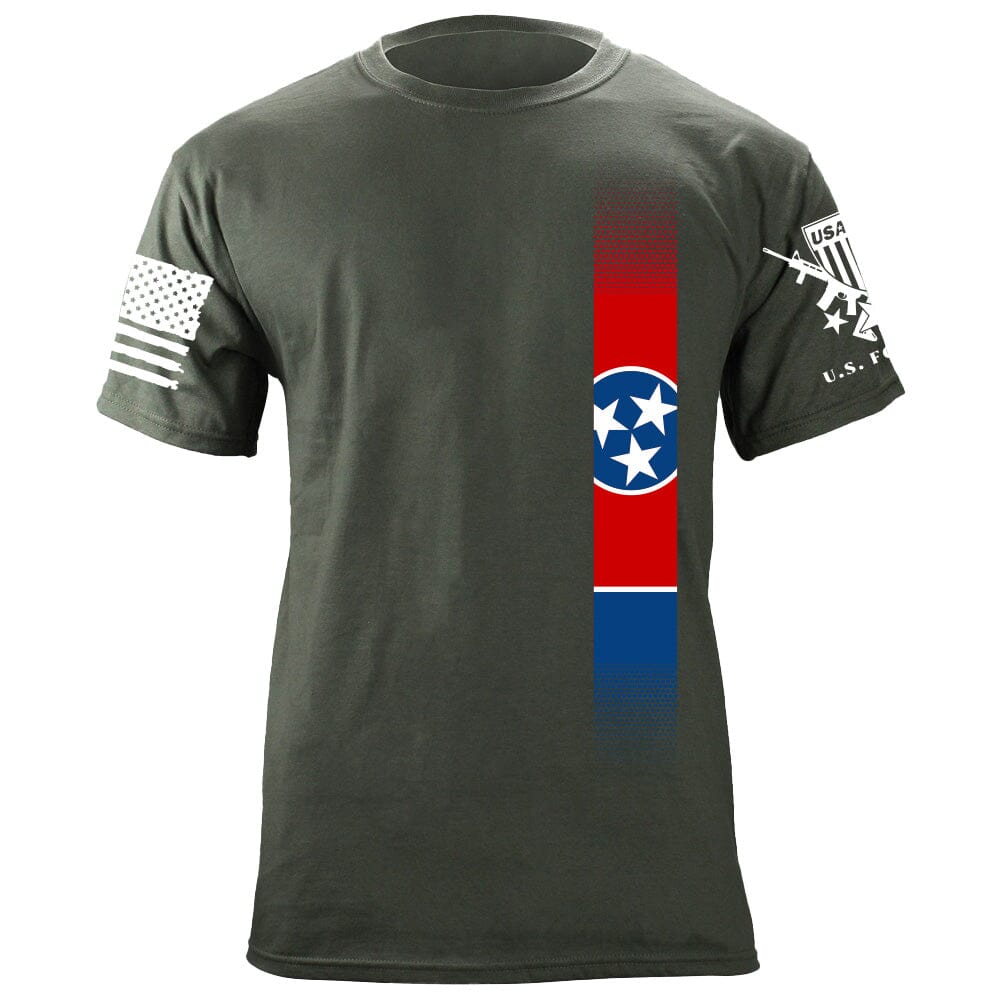 Skinny Tennessee Flag Vertical T-Shirt