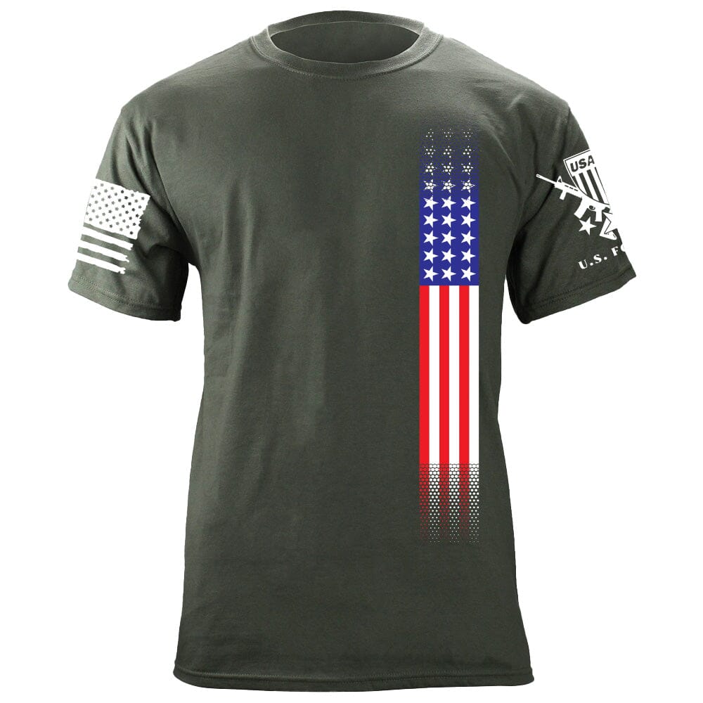 Skinny US Flag Vertical T-Shirt