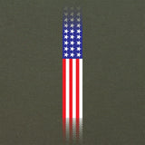 Skinny US Flag Vertical T-Shirt Shirts 