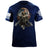 Skull Fighter Pilot T-Shirt Shirts 88141-S-NAVY
