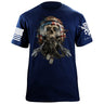 Skull Fighter Pilot T-Shirt Shirts 88141-S-NAVY
