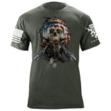 Skull Fighter Pilot T-Shirt Shirts 88141-S-MG