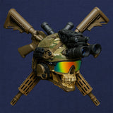 Skull Crossed Guns T-Shirt Shirts 