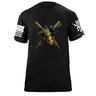 Skull Crossed Guns T-Shirt Shirts 87406-S-BK