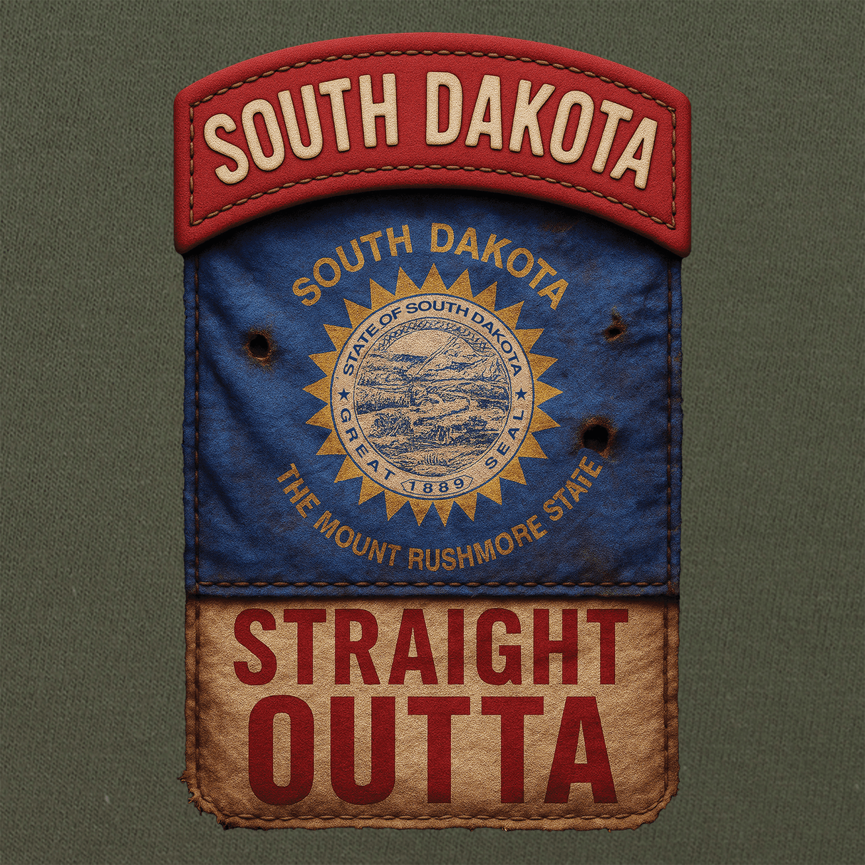 State Tab Shirt: South Dakota Shirts 
