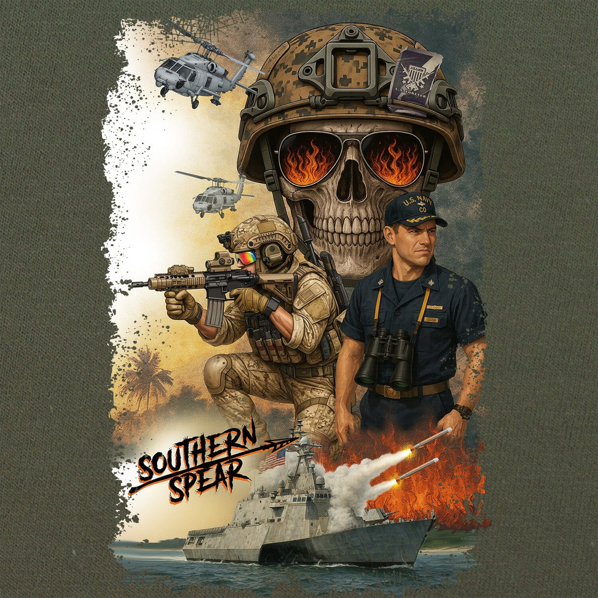 Southern Spear T-Shirt Shirts 