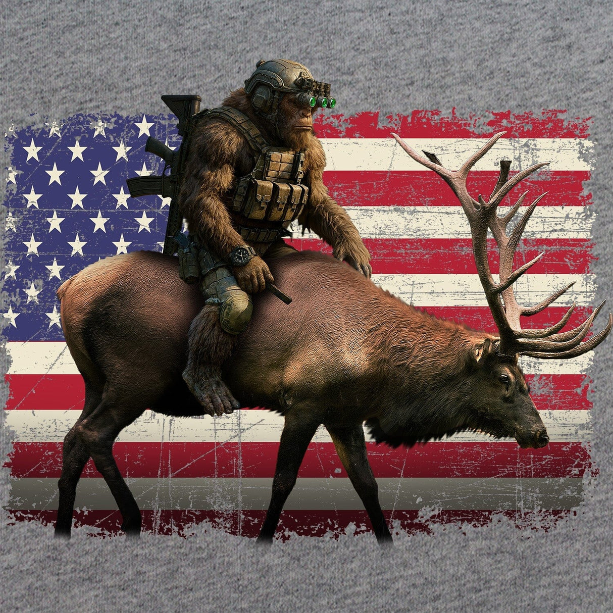 Elk Squatch Hoodie Hoodies 