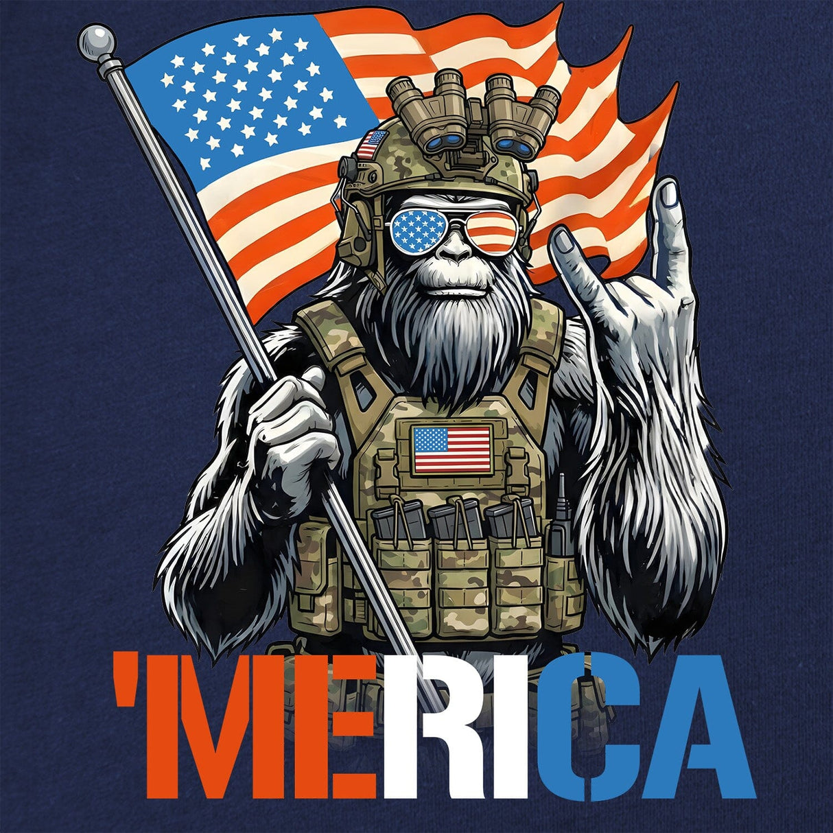 'Merica Squatch T-Shirt Shirts 