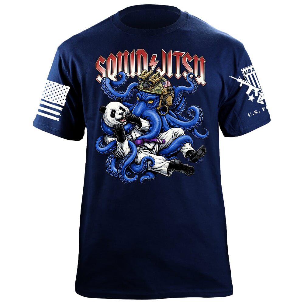 Squid Jitsu T-Shirt Shirts 88049-S-NAVY
