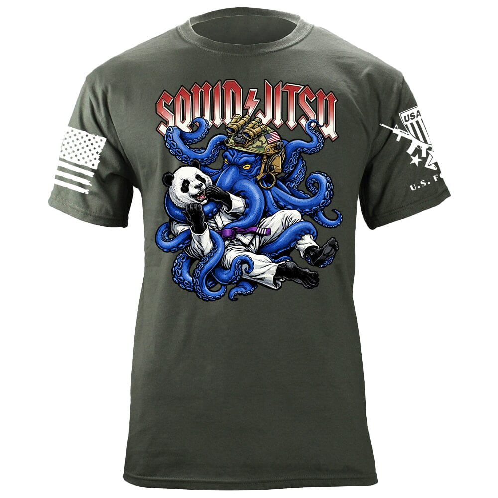 Squid Jitsu T-Shirt Shirts 88049-S-MG