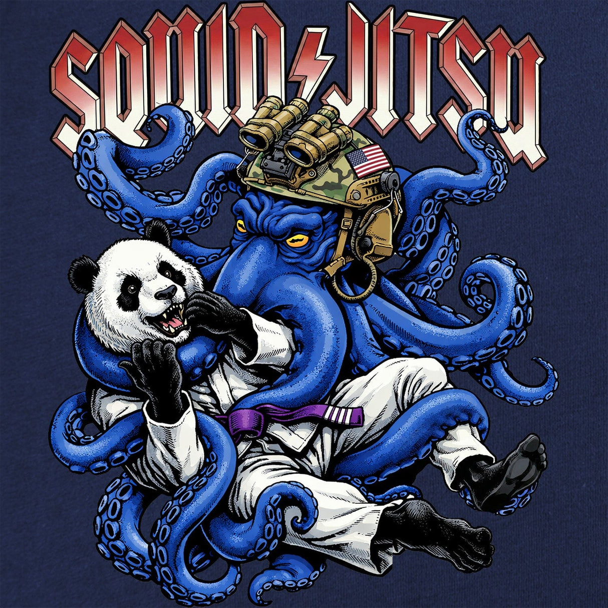 Squid Jitsu T-Shirt Shirts 