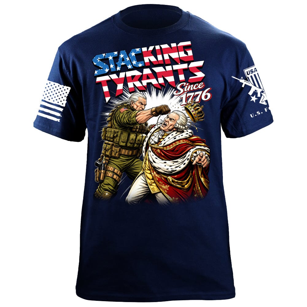Stacking Tyrants T-Shirt Shirts 88146-S-NAVY