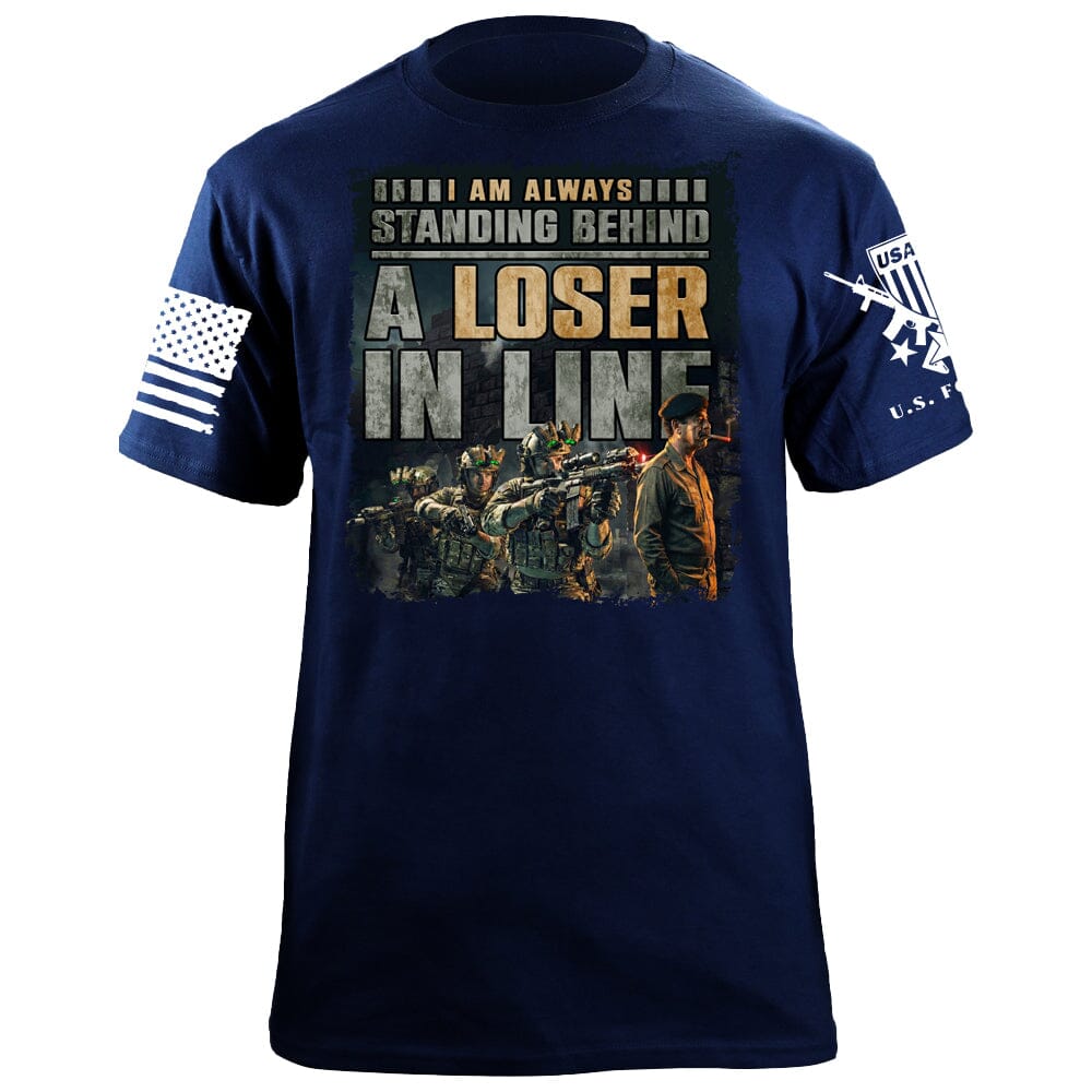 Loser in Line T-Shirt Shirts 88050-S-NAVY