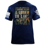 Loser in Line T-Shirt Shirts 88050-S-NAVY