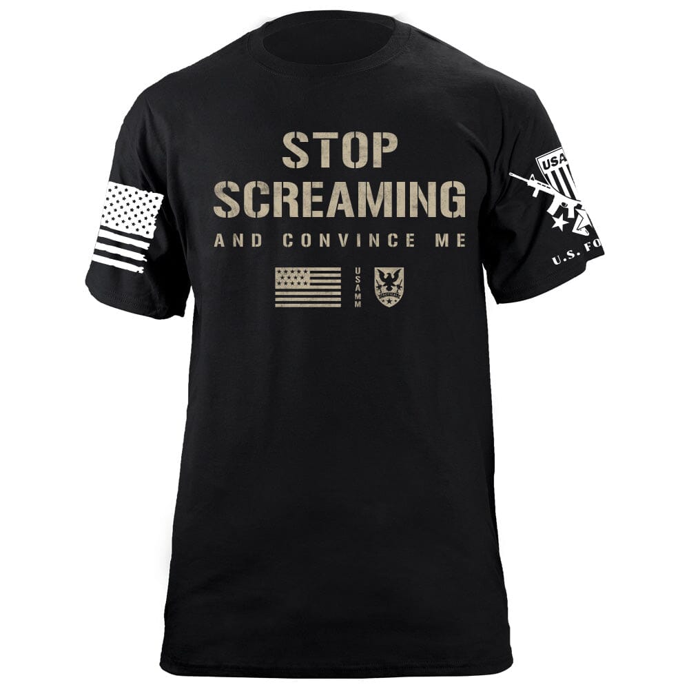 Stop Screaming T-Shirt Shirts 87341-S-BK