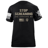 Stop Screaming T-Shirt Shirts 87341-S-BK