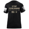 Stop Screaming T-Shirt Shirts 87341-S-BK