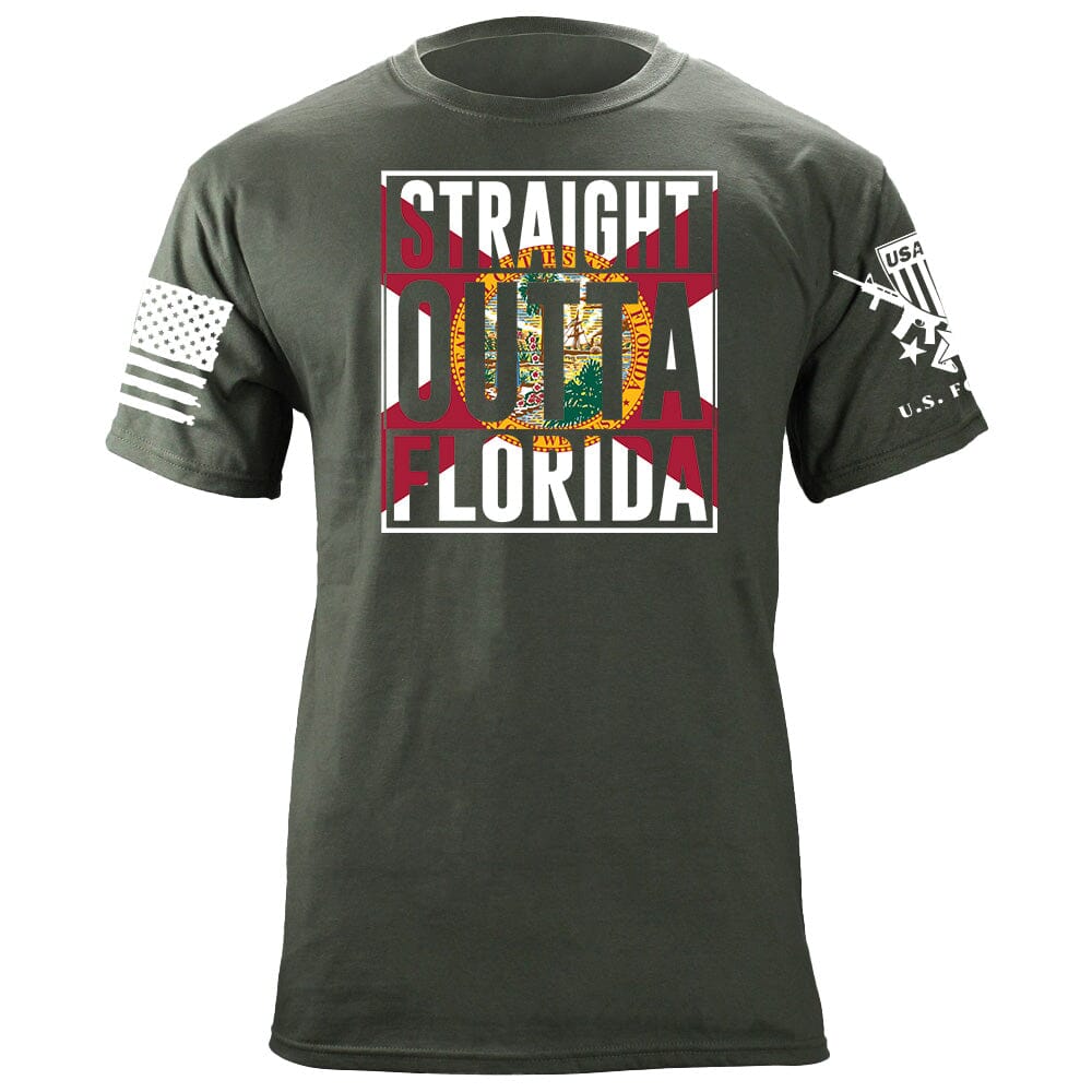 Straight Outta Florida T-Shirt Shirts 87003-S-MG