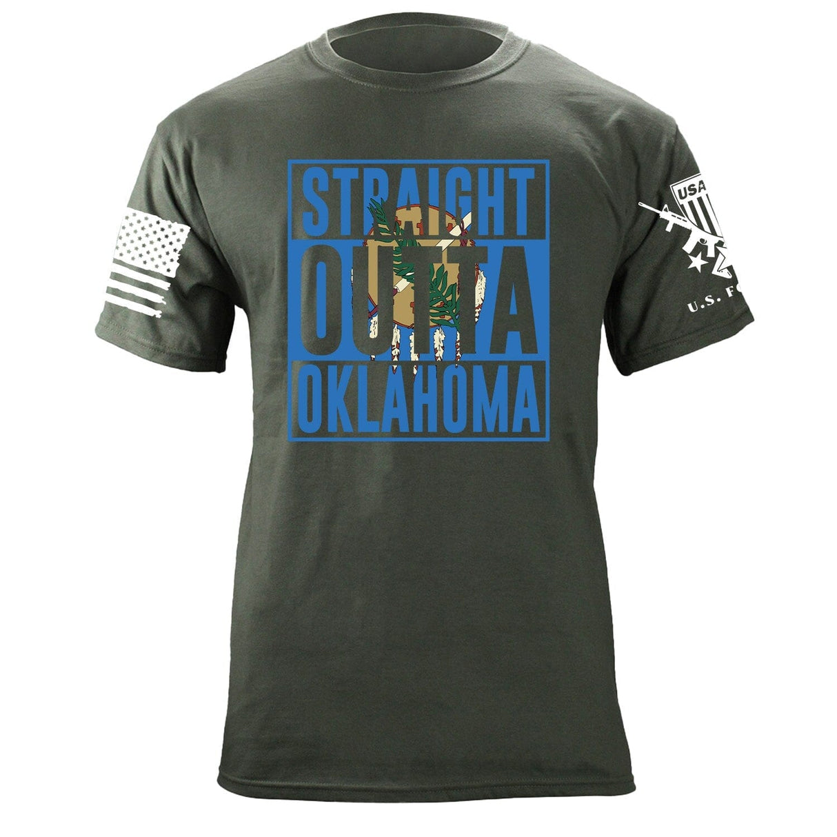 Straight Outta Oklahoma T-Shirt Shirts 87180-S-MG