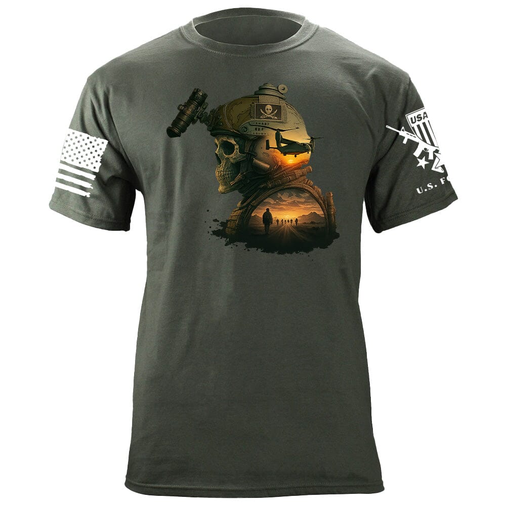 Space Force Sunset T-Shirt Shirts 86369-S-MG
