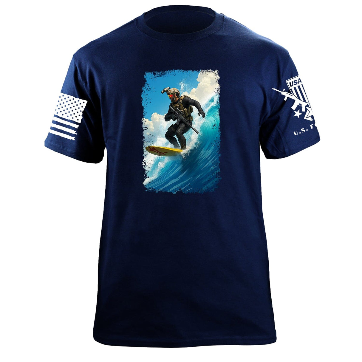 Surfer Operator T-Shirt Shirts 87407-S-NAVY