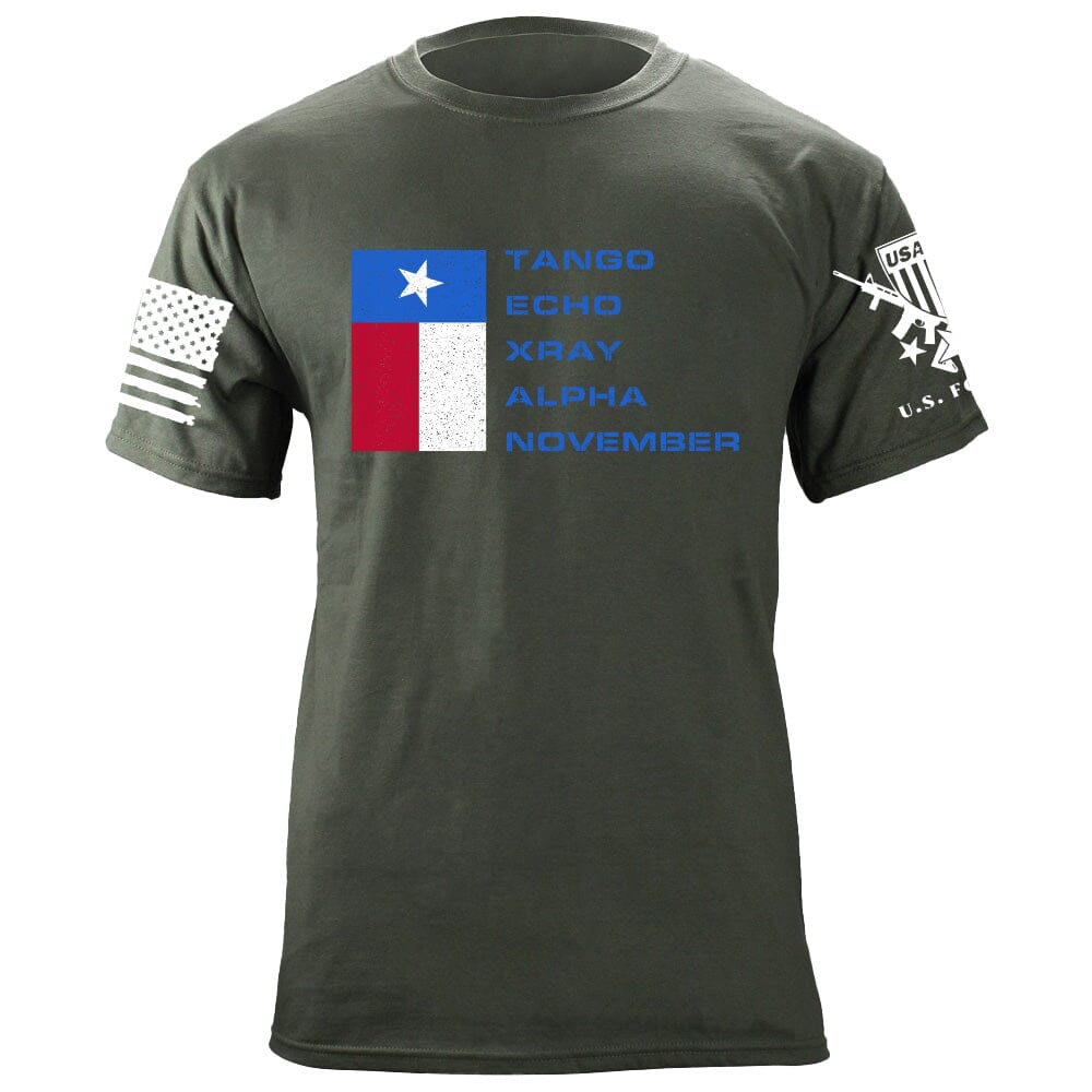 TANGO ECHO XRAY ALPHA NOVEMBER T-shirt Shirts 87129-3XL-MG