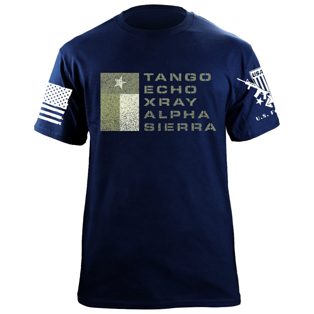 TANGO ECHO XRAY ALPHA SIERRA DRAB T-shirt Shirts 87130-S-NAVY