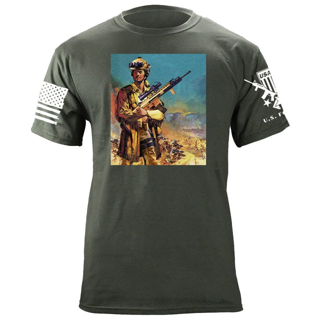 Tactical Davy Crockett Square T-Shirt Shirts 87067-3XL-MG
