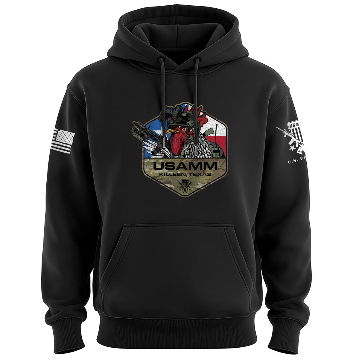 Rooster Operator Polygon Texas Hoodie Hoodies 100234-S-BK