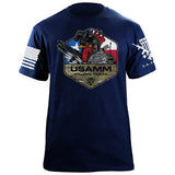 Tactical Rooster Polygon Texas T-Shirt Shirts 87057-S-NAVY